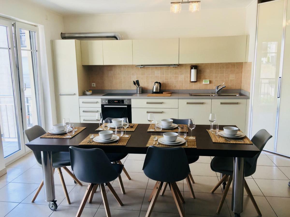 Art Deco 100M2 Flat 2 Min Walking From Train Station In City Center, Free Parking And Terrace - 2B Luxembourg Ngoại thất bức ảnh